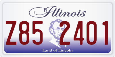 IL license plate Z852401
