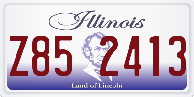 IL license plate Z852413