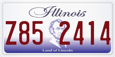 IL license plate Z852414