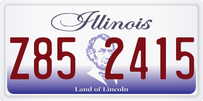 IL license plate Z852415