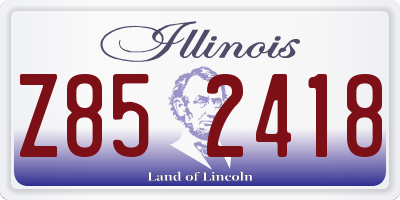 IL license plate Z852418