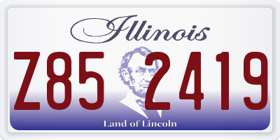 IL license plate Z852419