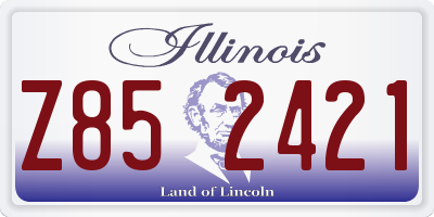 IL license plate Z852421