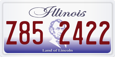 IL license plate Z852422
