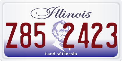 IL license plate Z852423