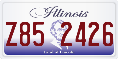 IL license plate Z852426