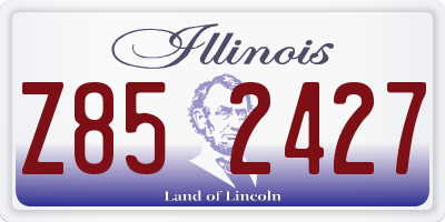 IL license plate Z852427