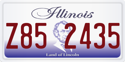 IL license plate Z852435
