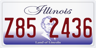 IL license plate Z852436