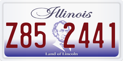 IL license plate Z852441