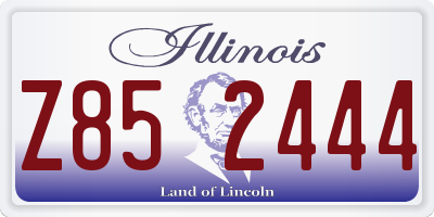 IL license plate Z852444