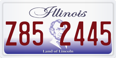 IL license plate Z852445
