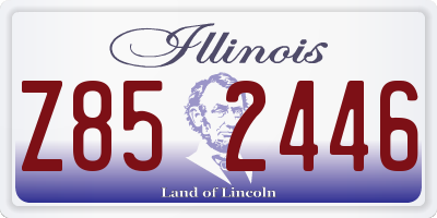 IL license plate Z852446