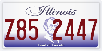 IL license plate Z852447