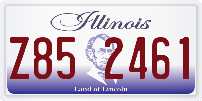 IL license plate Z852461
