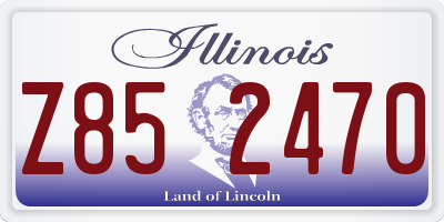 IL license plate Z852470