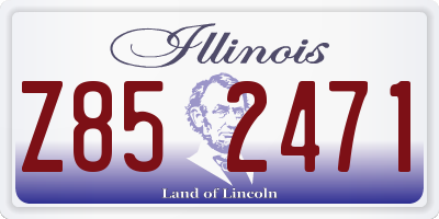 IL license plate Z852471