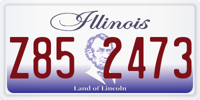 IL license plate Z852473