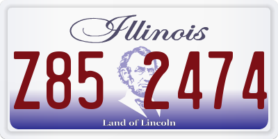 IL license plate Z852474