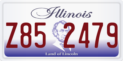 IL license plate Z852479