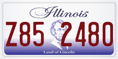 IL license plate Z852480