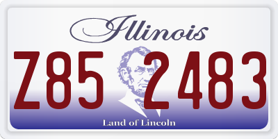 IL license plate Z852483