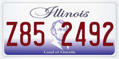 IL license plate Z852492