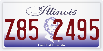 IL license plate Z852495