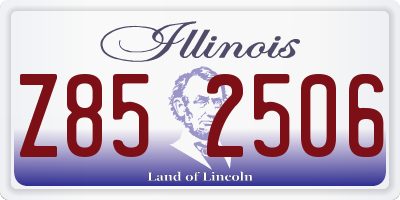 IL license plate Z852506