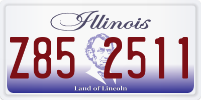 IL license plate Z852511