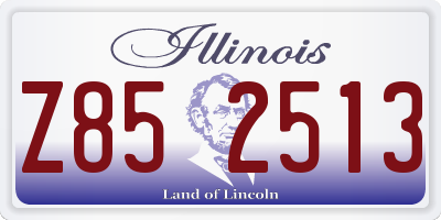 IL license plate Z852513