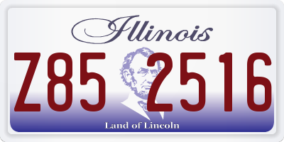 IL license plate Z852516