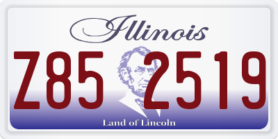 IL license plate Z852519