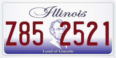 IL license plate Z852521