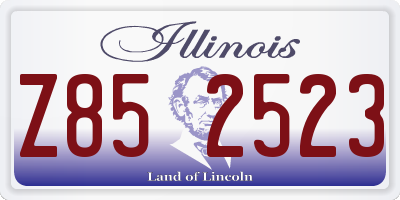 IL license plate Z852523