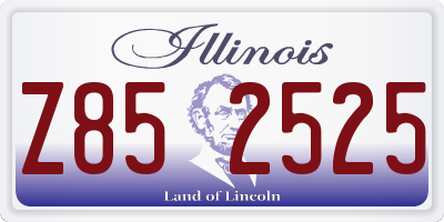 IL license plate Z852525