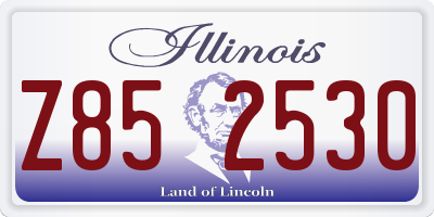 IL license plate Z852530