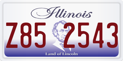 IL license plate Z852543