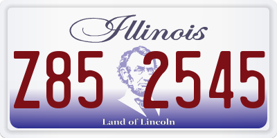 IL license plate Z852545