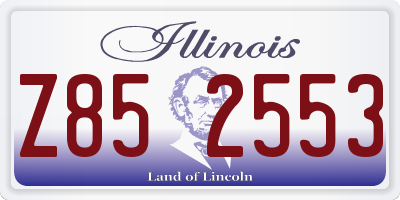 IL license plate Z852553