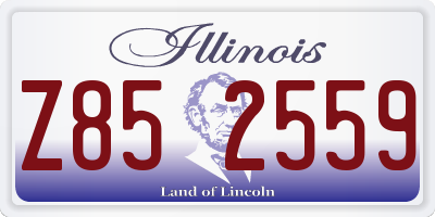 IL license plate Z852559