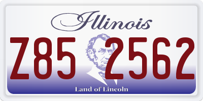 IL license plate Z852562
