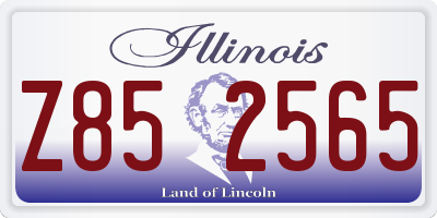 IL license plate Z852565