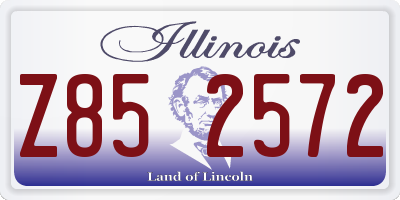 IL license plate Z852572