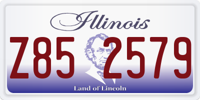 IL license plate Z852579