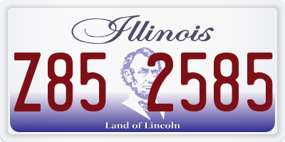 IL license plate Z852585