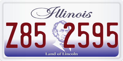 IL license plate Z852595