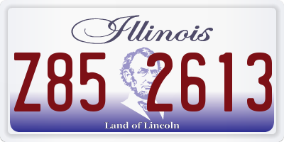 IL license plate Z852613
