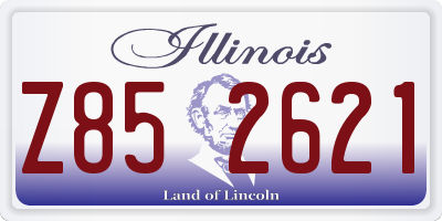 IL license plate Z852621