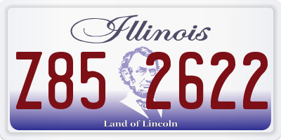 IL license plate Z852622